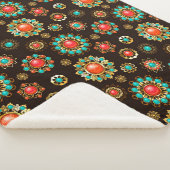 Couverture Sherpa Pattern de Ethnic Brooches Seamless (3/4)