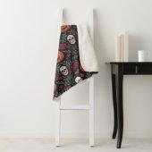 Couverture Sherpa Pattern d'Halloween (En situation)