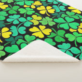Couverture Sherpa Pattern St. Patrick's Day Clovers (3/4)