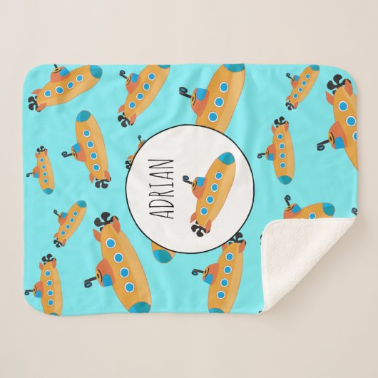 Couverture Sherpa Patterns de Cute (Devant (Horizontal))