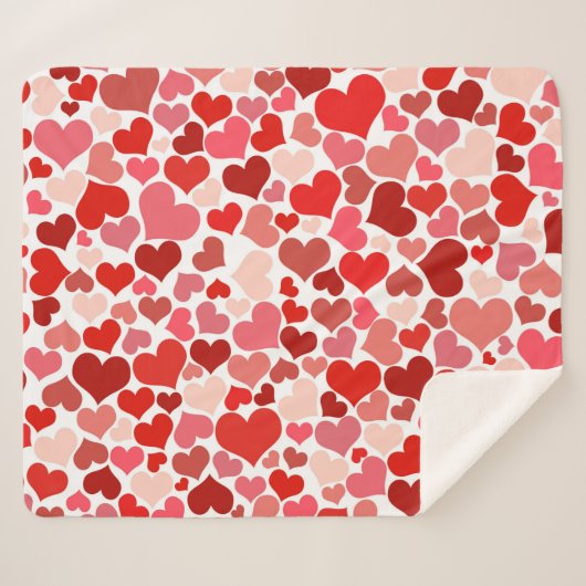 Couverture Sherpa Patterns de Valentine (Devant (Horizontal))