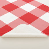 Couverture Sherpa Patters rouges Gingham (3/4)