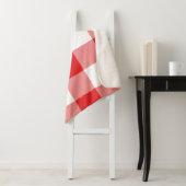 Couverture Sherpa Patters rouges Gingham (En situation)