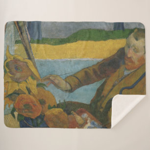Couverture Sherpa Paul Gauguin Vincent van Gogh peinture tournesols