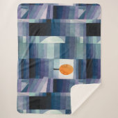 Couverture Sherpa Paul Klee Abstrait Tree Blue Peinture (Devant)