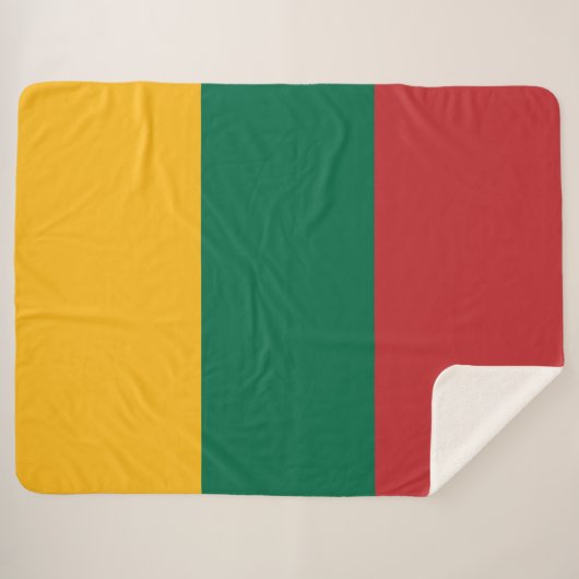 Couverture Sherpa pavillon lituanien (Devant (Horizontal))