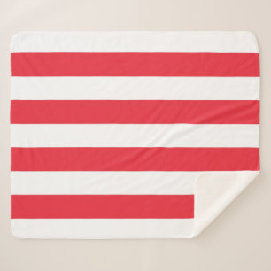 Couverture Sherpa Pavillon Sherpa Blanket Patriotique avec drapeau d