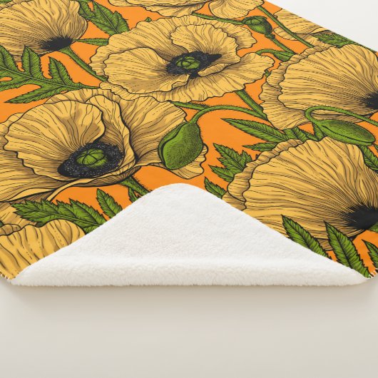 Couverture Sherpa Pavot jaune (3/4)