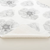 Couverture Sherpa Pavot noir et blanc (3/4)
