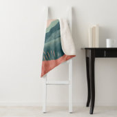 Couverture Sherpa Paysage Abstrait de Boho (7) (En situation)