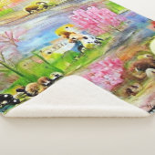 Couverture Sherpa Paysage aquarelle (3/4)