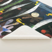 Couverture Sherpa Paysage aux oiseaux jaunes | Paul Klee | (3/4)