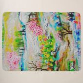 Couverture Sherpa Paysage d'aquarelle 2 (Devant (Horizontal))
