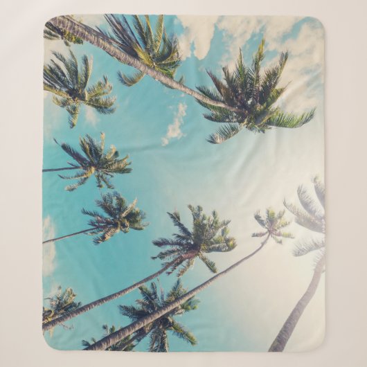 Couverture Sherpa Paysage de plage tropicale de Serenity (Devant)