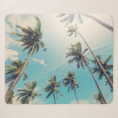 Couverture Sherpa Paysage de plage tropicale de Serenity (Devant (Horizontal))