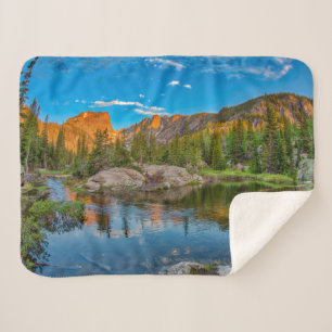 Couverture Sherpa Paysage du lac Dream