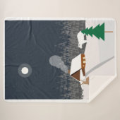 Couverture Sherpa Paysage hivernal (Devant (Horizontal))