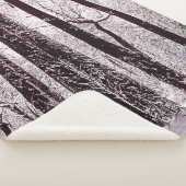 COUVERTURE SHERPA PAYSAGE HIVERNAL NEIGEUX DES BOIS FORESTIERS (3/4)