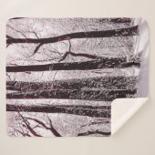 COUVERTURE SHERPA PAYSAGE HIVERNAL NEIGEUX DES BOIS FORESTIERS (Devant (Horizontal))