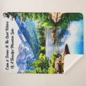 Couverture Sherpa Paysage Inspirant (Devant (Horizontal))
