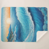 Couverture Sherpa Paysage marin de Fantasia Waters (Devant (Horizontal))