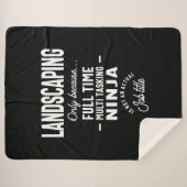 Couverture Sherpa Paysage Titre du travail Cadeau (Devant (Horizontal))