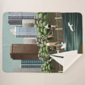 Couverture Sherpa Paysage urbain (Devant (Horizontal))