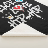 Couverture Sherpa Peace Love Hip hop Dancing (3/4)