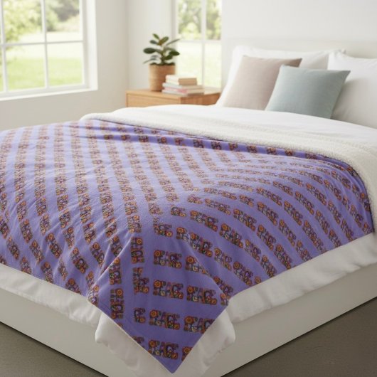 Couverture Sherpa Peace Sherpa Blanket