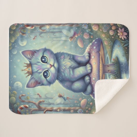 Couverture Sherpa Peaceful Paws - Enlightened in Color (Devant (Horizontal))