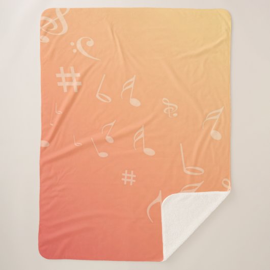 Couverture Sherpa Peach Music (Devant)