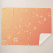 Couverture Sherpa Peach Music (Devant (Horizontal))