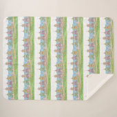 Couverture Sherpa Peachy Cottages Sherpa Blanket (Devant (Horizontal))