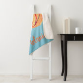Couverture Sherpa Peachy Tangerine Rose (En situation)