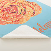 Couverture Sherpa Peachy Tangerine Rose (3/4)