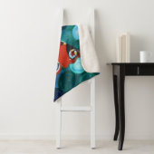 Couverture Sherpa Peacock Papillon peint (En situation)