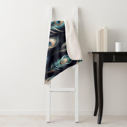 Couverture Sherpa Peacock Plumes (En situation)