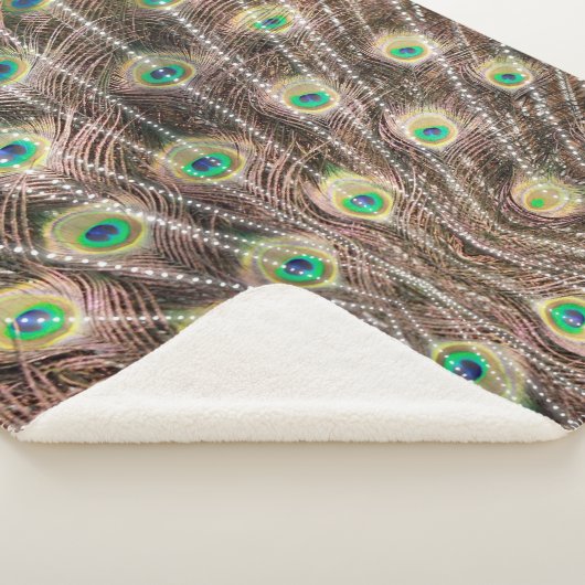 Couverture Sherpa Peacock Style Blanket Large (3/4)