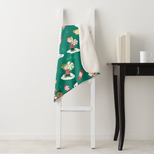 Couverture Sherpa Peanuts Pepperment Dreams Motif de vacances (En situation)