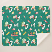 Couverture Sherpa Peanuts Pepperment Dreams Motif de vacances (Devant (Horizontal))