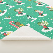 Couverture Sherpa Peanuts Peppermint Dreams Snowflake Motif (3/4)