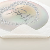 Couverture Sherpa Pearl 30e Mariage Anniversaire Chic Elegant (3/4)