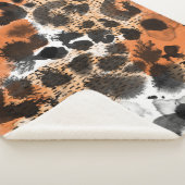 Couverture Sherpa Peau animale : motif léopard créatif. (3/4)