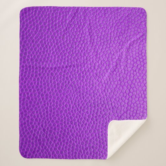 Couverture Sherpa Peau de peau pourpre texture peau (Devant)