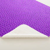 Couverture Sherpa Peau de peau pourpre texture peau (3/4)