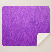 Couverture Sherpa Peau de peau pourpre texture peau (Devant (Horizontal))