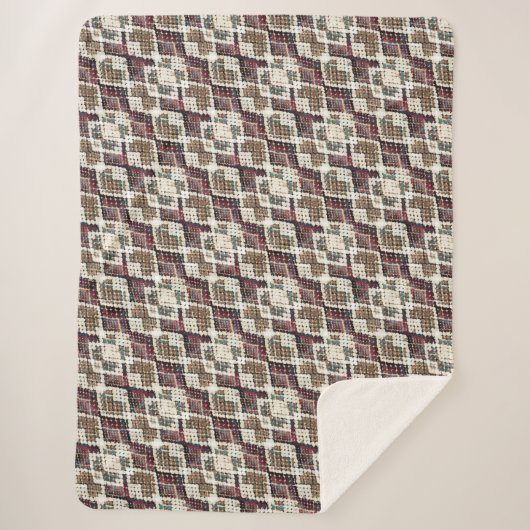 Couverture Sherpa Peau de serpent. (Devant)