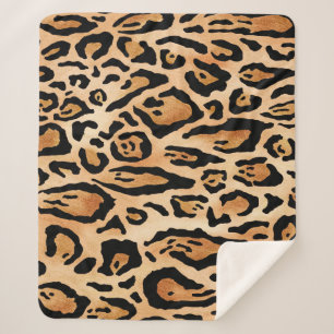 Couverture Sherpa Peau léopard : Motif intemporel