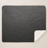 Couverture Sherpa peau noire peau texture peau (Devant (Horizontal))