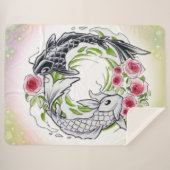 Couverture Sherpa peces con rosas (Devant (Horizontal))